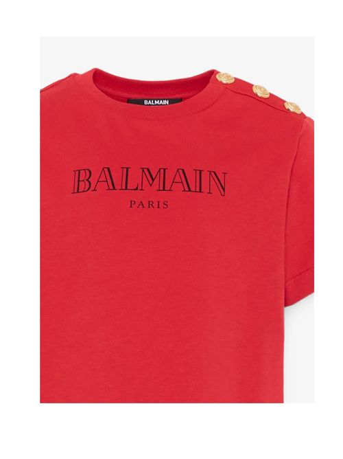 T-shirt, bambina, logata. BALMAIN | BZ8H51 Z3672479NE